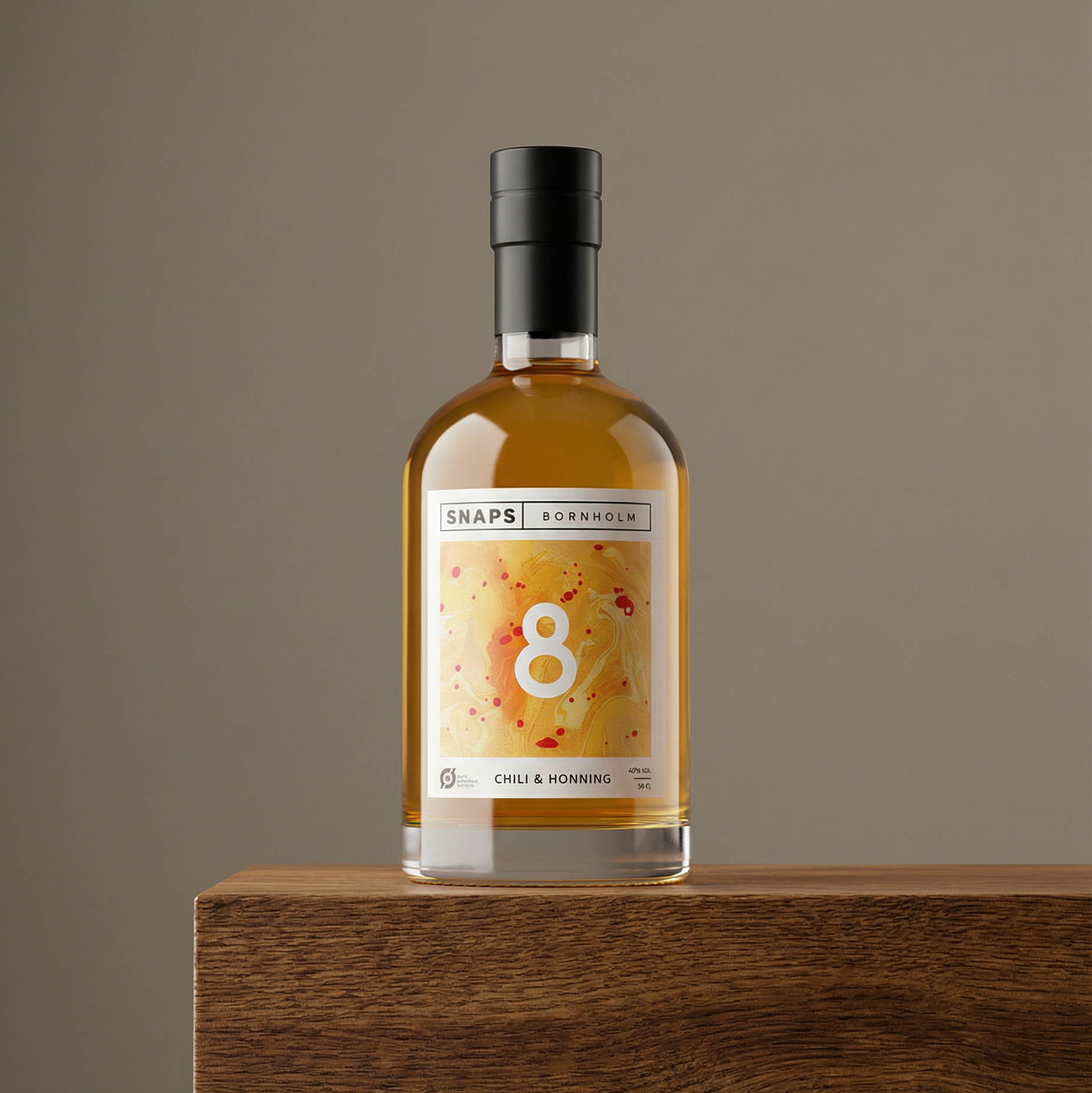 No. 8 Chili & Honning Snaps 40% - 50 cl – Bornholm Spirits