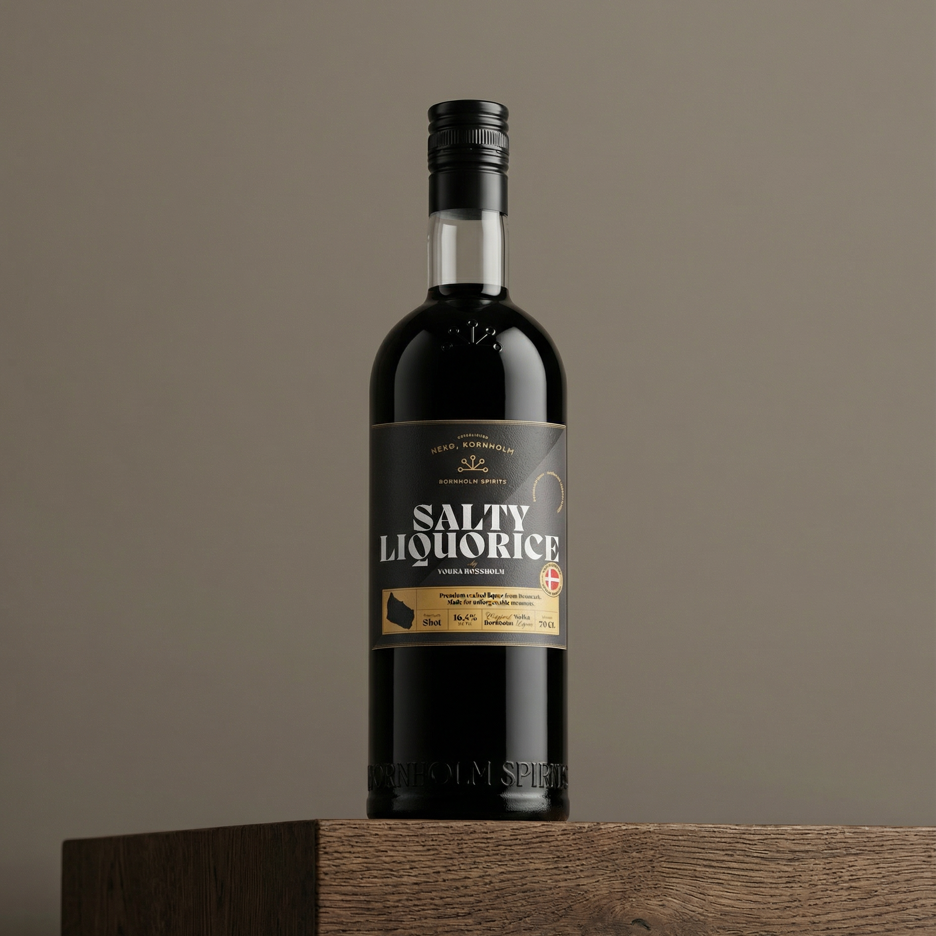 Shots by Vodka Bornholm - Salty Liquorice 20% - 70 cl – Bornholm