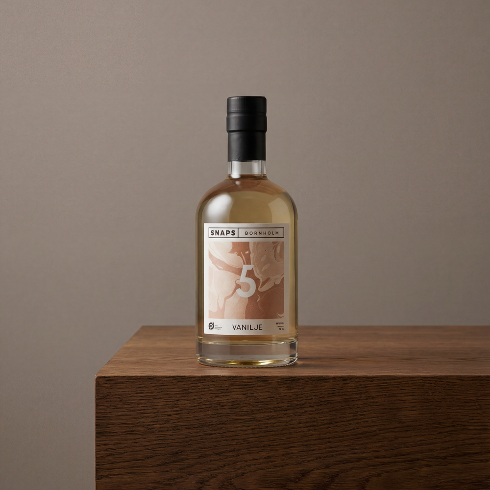 No. 5 Vanilje Snaps 50 cl – snaps fra Bornholm Spirits