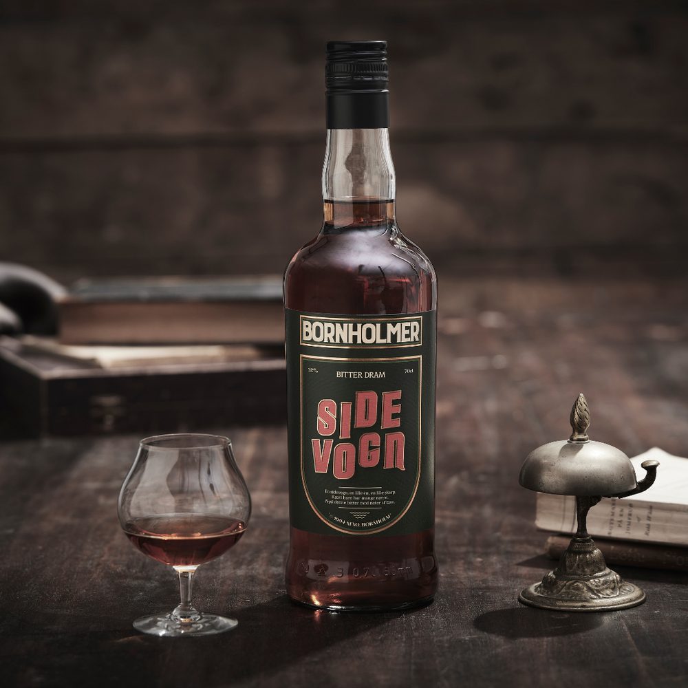 Sidevogn Bitter Dram 32% - 70 cl. - Bornholm Spirits