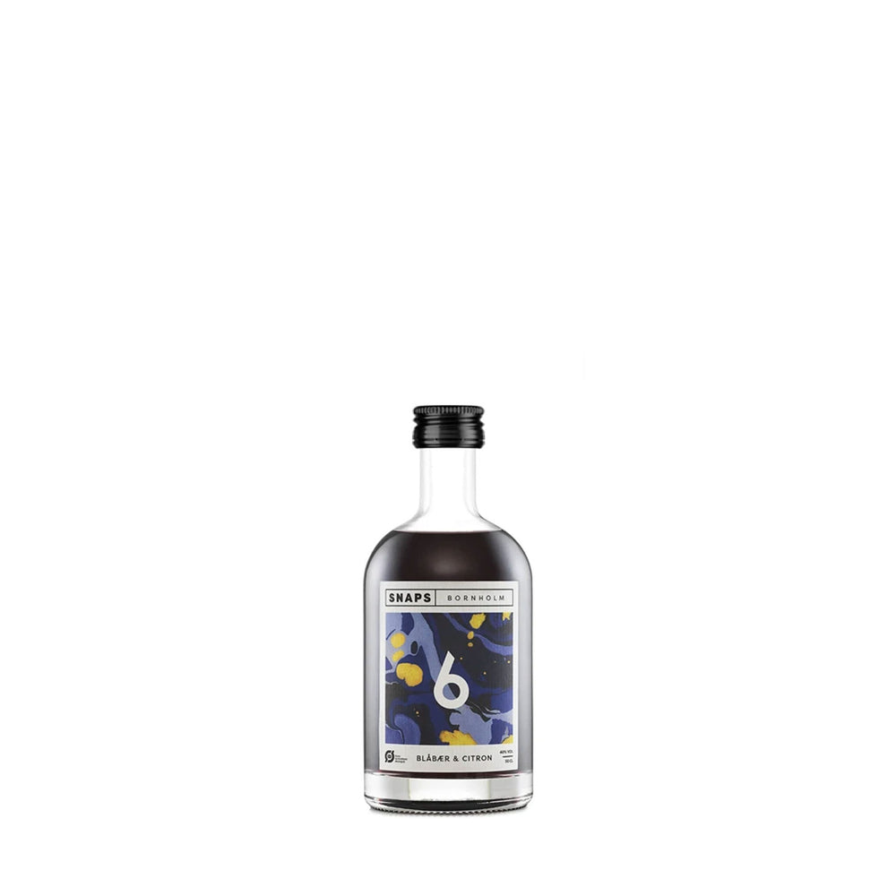 No. 6 Blåbær & Citron Snaps 40% - 5 cl - Bornholm Spirits