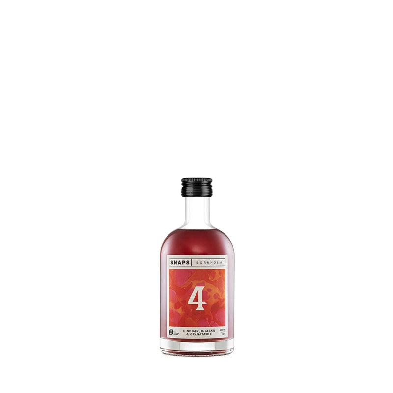 № 4 Raspberry, Ginger &amp; Pomegranate Snaps 40% - 5 cl